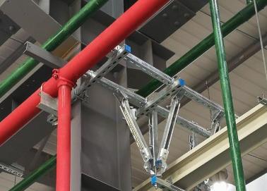雁峰该抗震支架的整体式支吊架结构协调性好